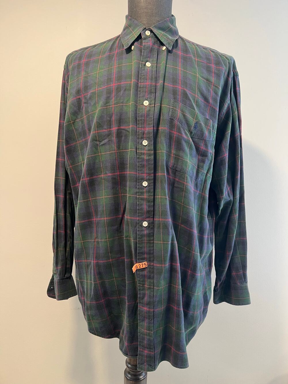 Vintage Polo Ralph Lauren Blaire Cotton Shirt Button Down Long Sleeve Large SG